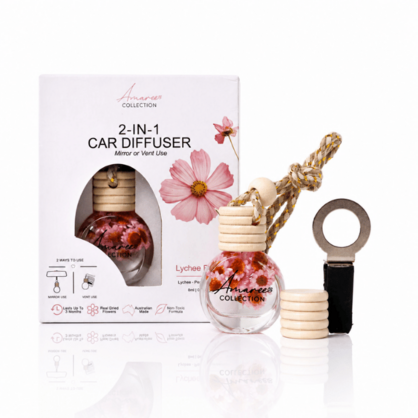 Car Diffuser 2-in-1 Australian Made | Lychee Peony
