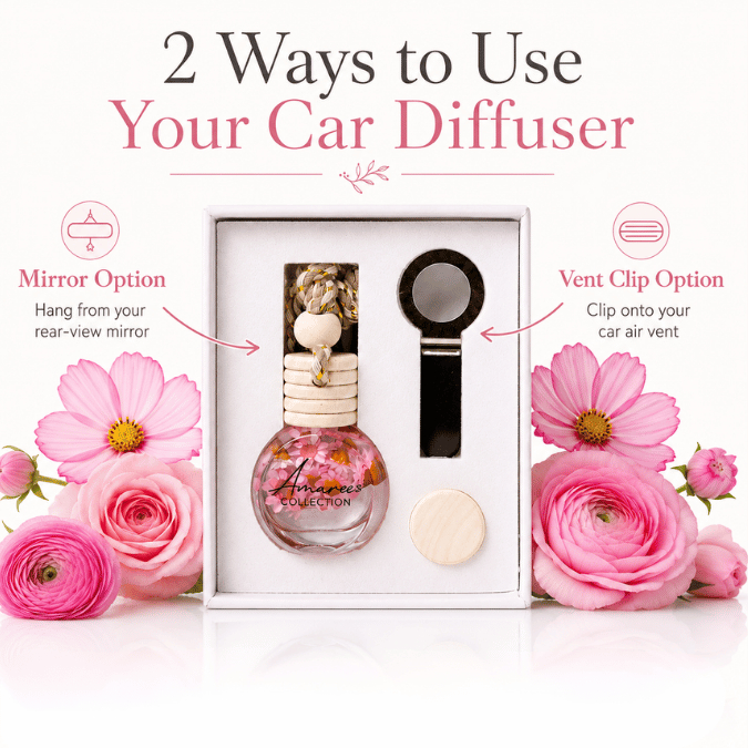 Car Diffuser 2-in-1 Australian Made | Lychee Peony