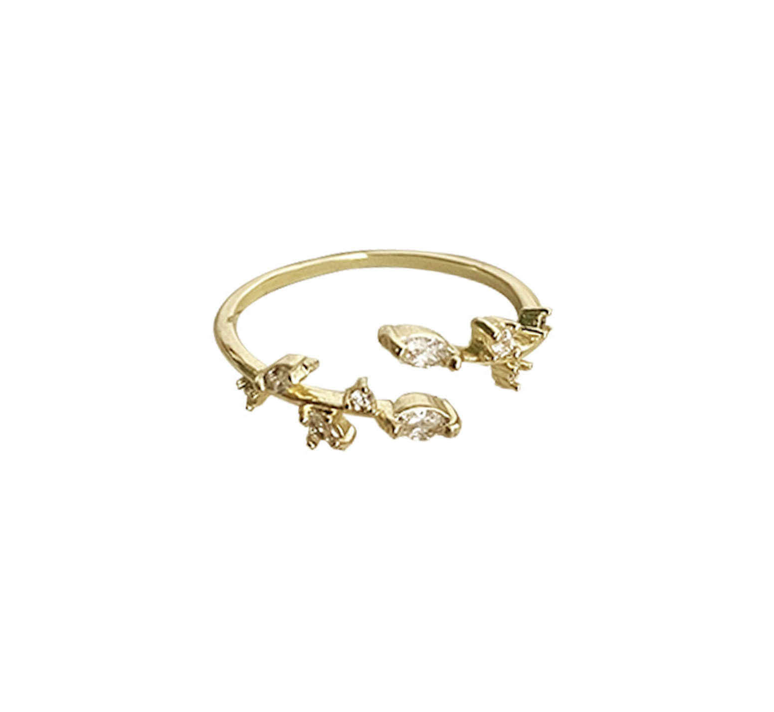 Adeline leaf ring