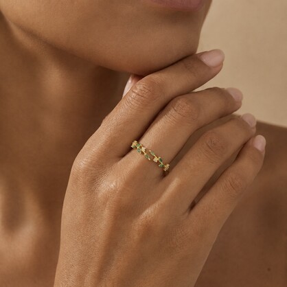 Adeline leaf ring (green)