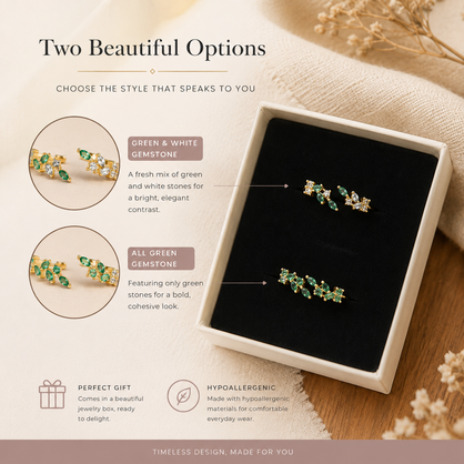 Adeline leaf ring (green)