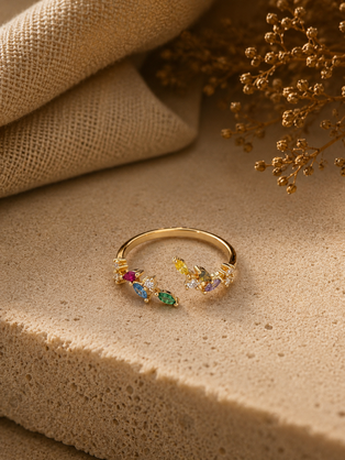 Adeline leaf ring