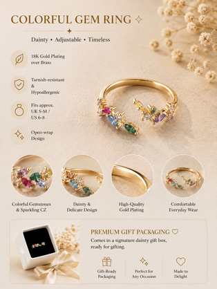 Adeline leaf ring
