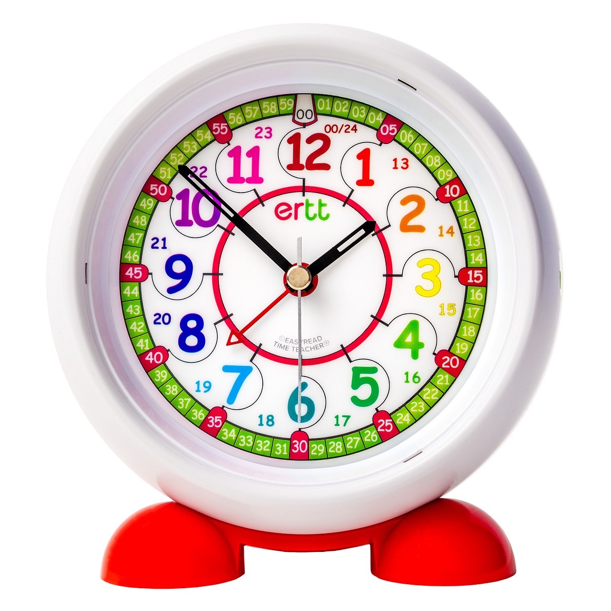 CHILD'S ALARM CLOCK RAINBOW 12/24HR