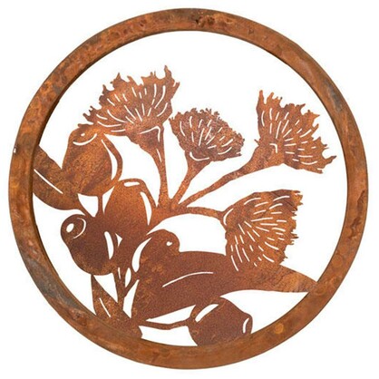 Rustic look multi flower Metal wall art for home and Garden 60 cm large home decor