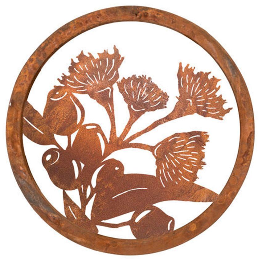 Rustic look multi flower Metal wall art for home and Garden 60 cm large home decor
