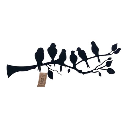 Metal wall art Birds on branch home decor