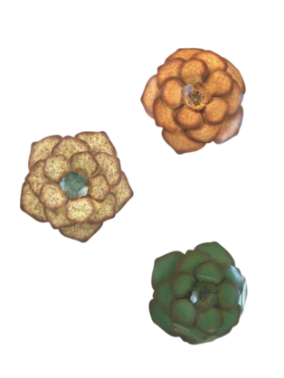 Set of 3 flower wall decor