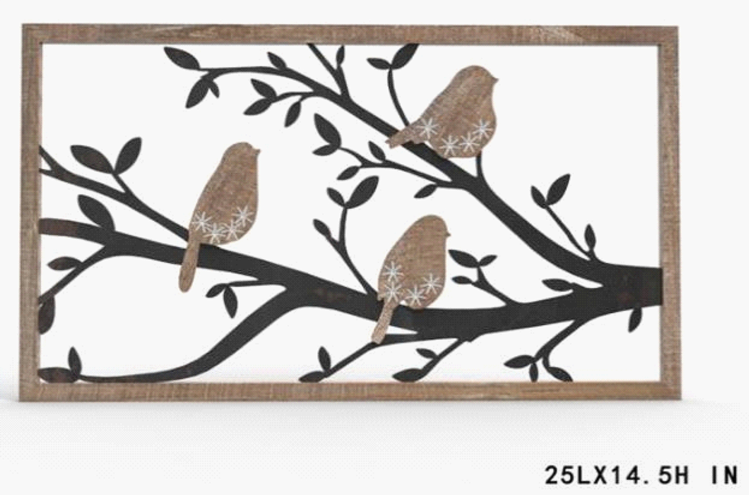 Rustic Wooden Bird Wall Art – Nature-Inspired Home Décor