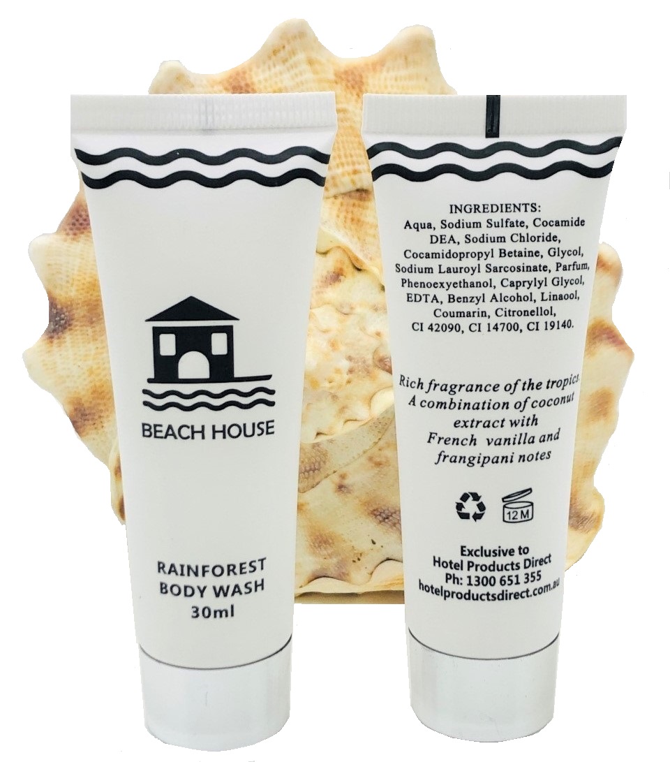 Beach House Rainforest Body Wash 30ml x 50