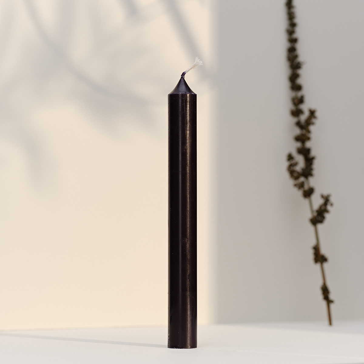 Dinner Candle 20cm Black