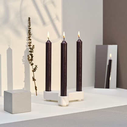 Dinner Candle 20cm Black