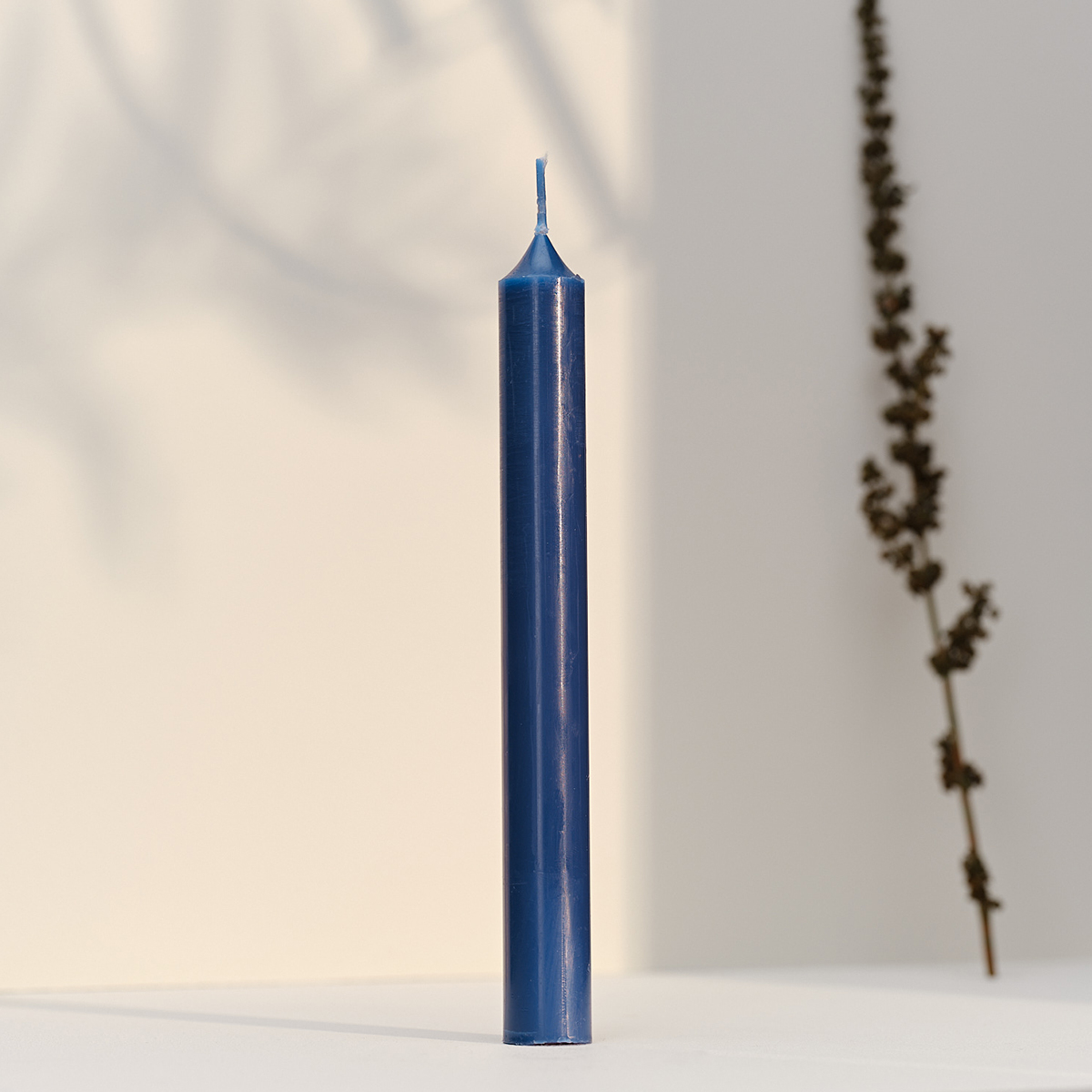 Dinner Candle 20cm Blue