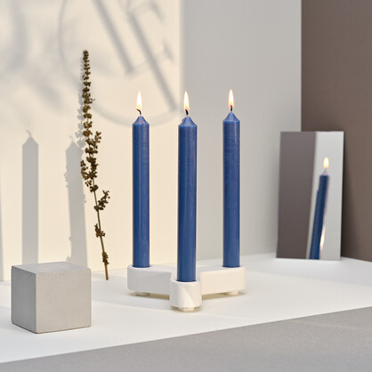 Dinner Candle 20cm Blue