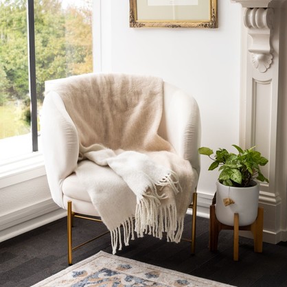 Blonde Reversible Throw