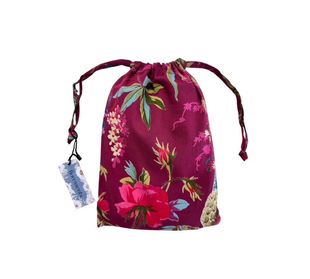 Paradise Kimono Robe Burgundy