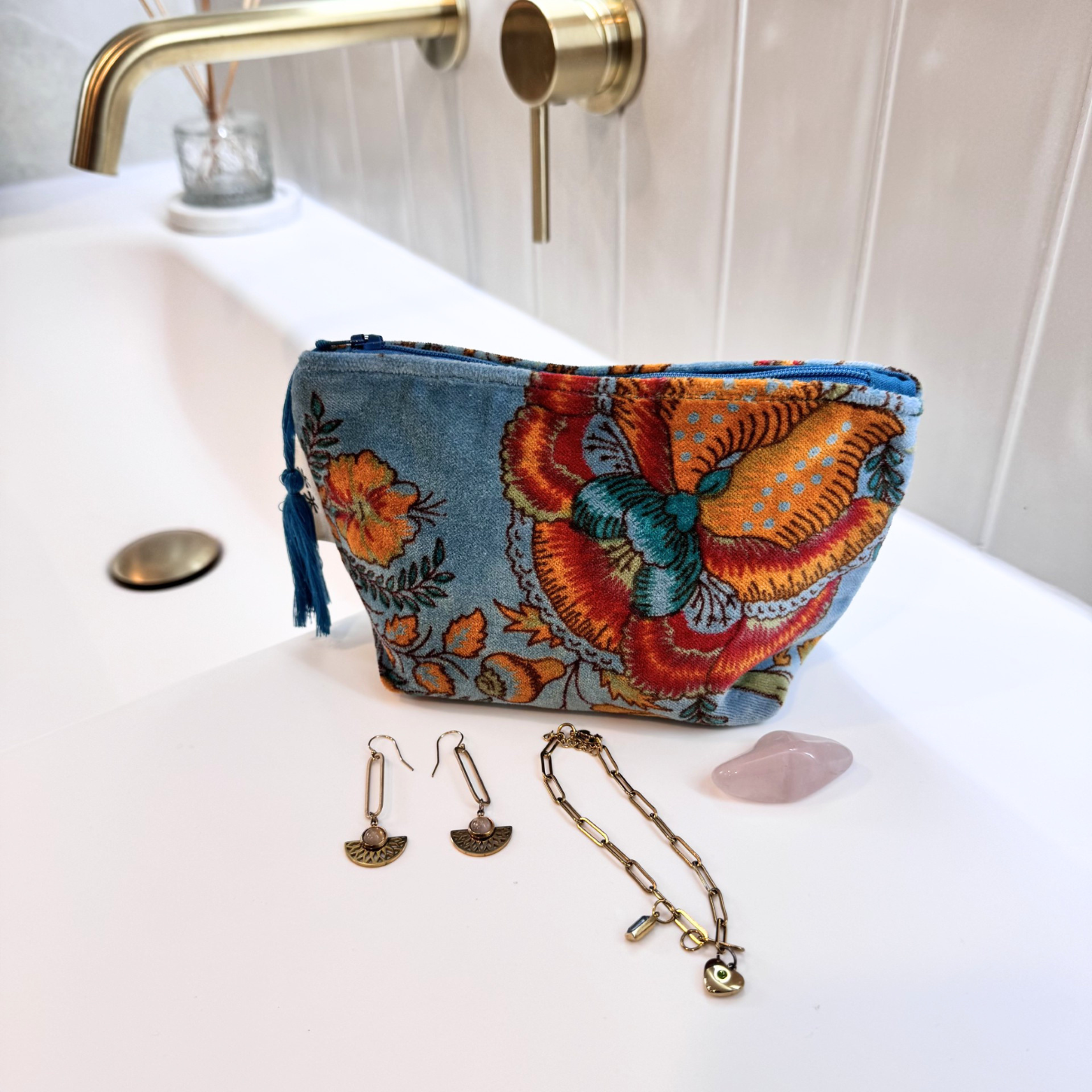 Pippa Cosmetic Pouch Blue