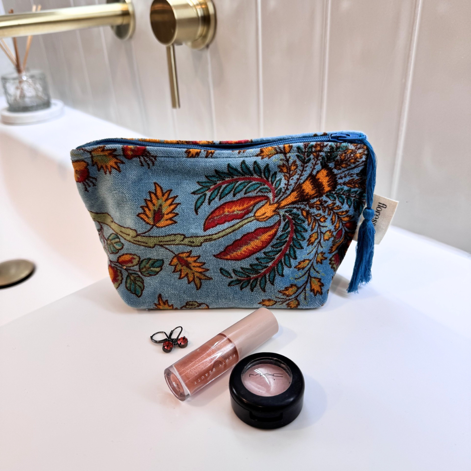 Pippa Cosmetic Pouch Blue