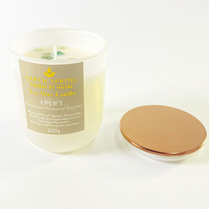 Earth Spring UPLIFT Soy wax crystal candle 220g