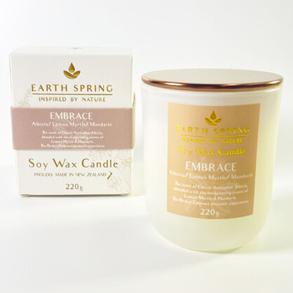 Earth Spring EMBRACE Soy wax crystal candle 220g