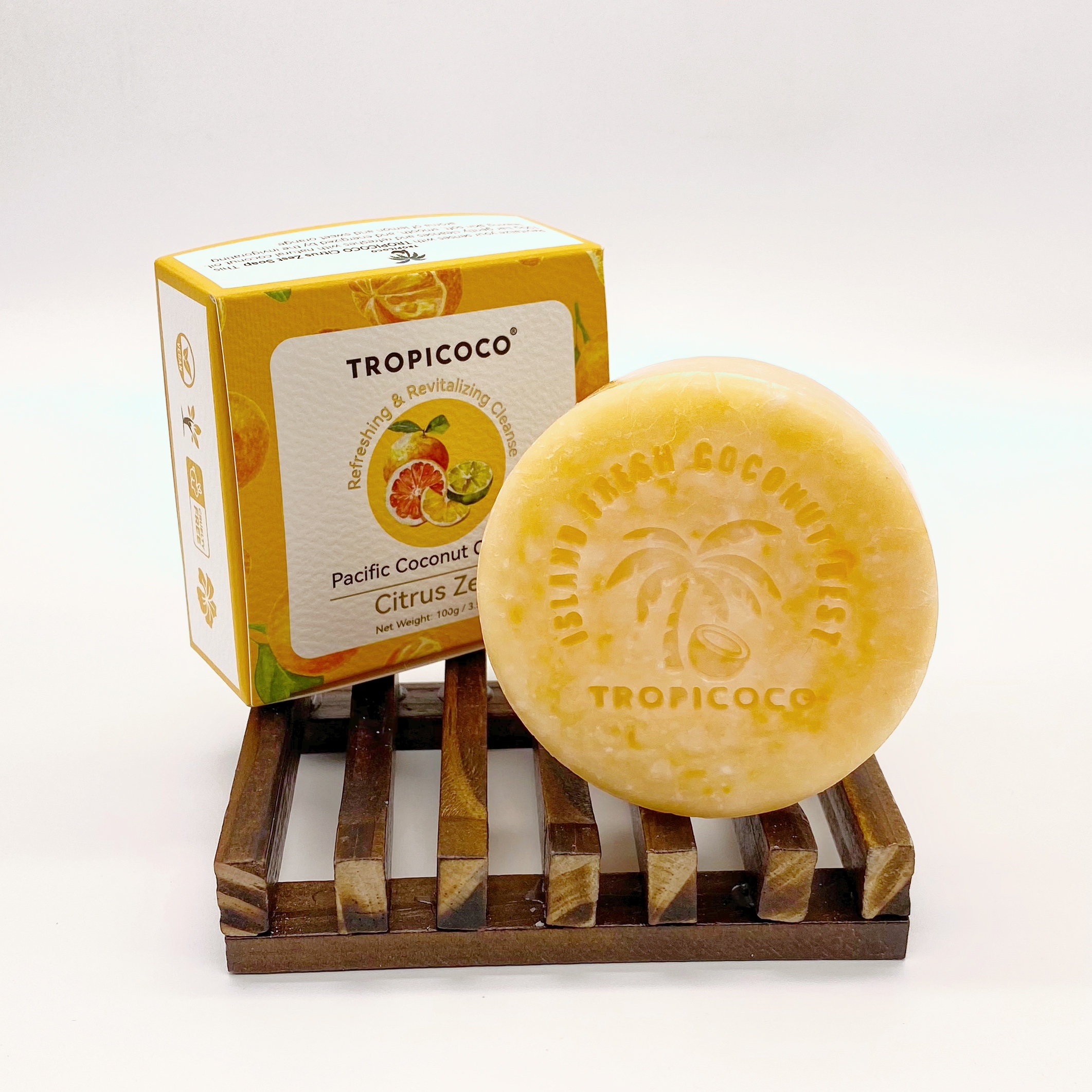 Tropicoco CITRUS ZEST Pacific Coconut Oil Soap