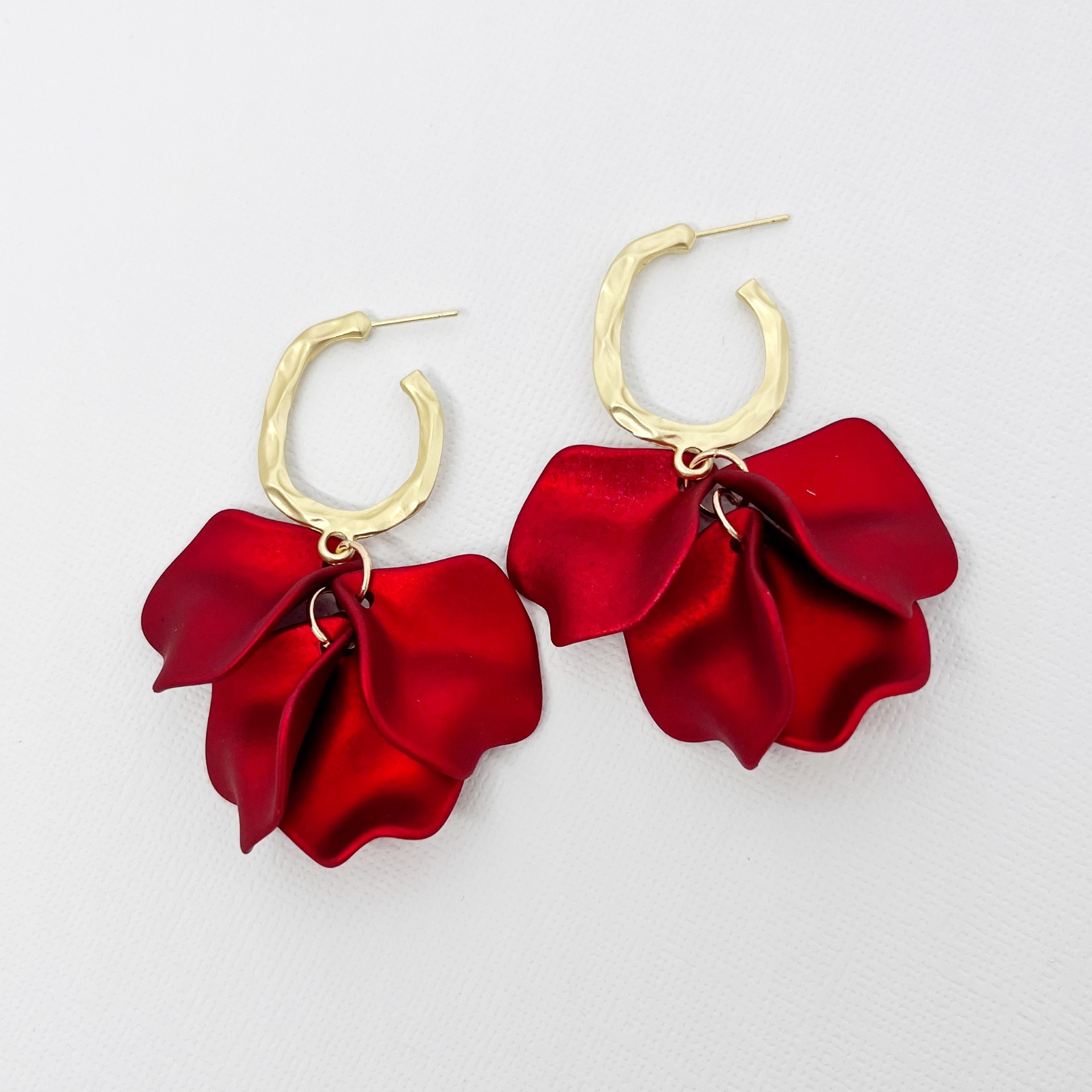 Louisa Earrings | Velvet Red