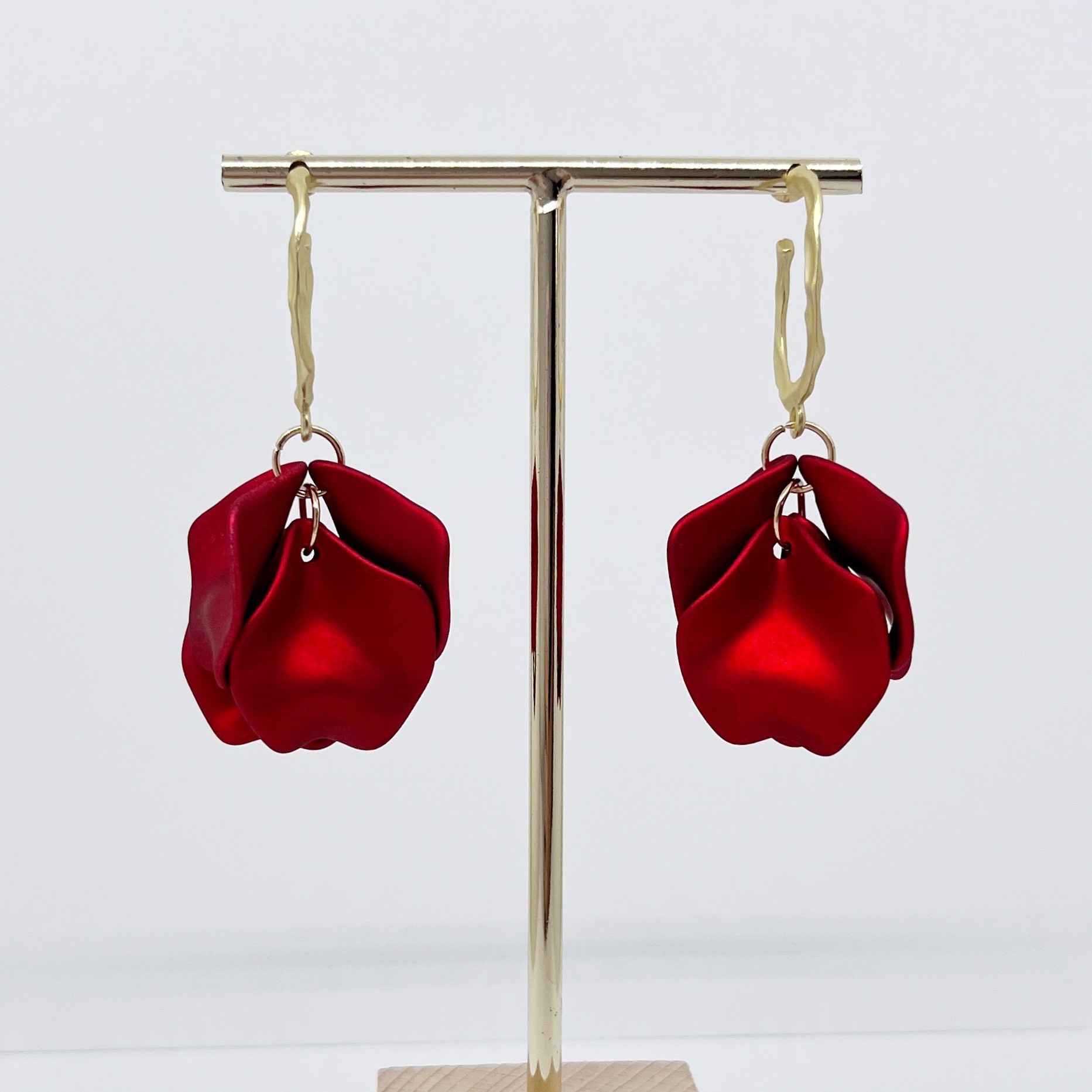 Louisa Earrings | Velvet Red