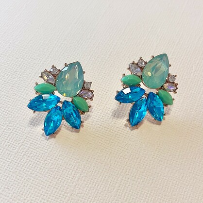 Scout Earrings | Aqua