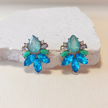 Scout Earrings | Aqua