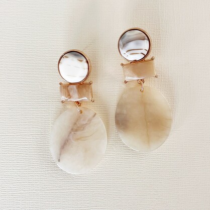 Riley Earrings | Stone