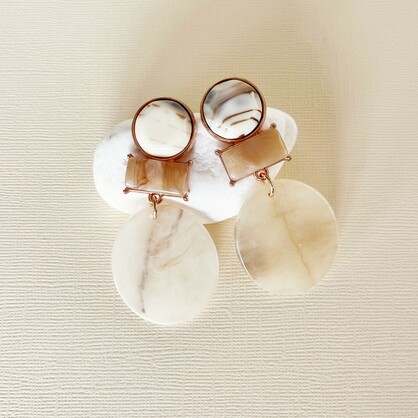 Riley Earrings | Stone