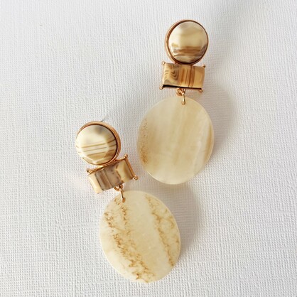 Riley Earrings | Stone