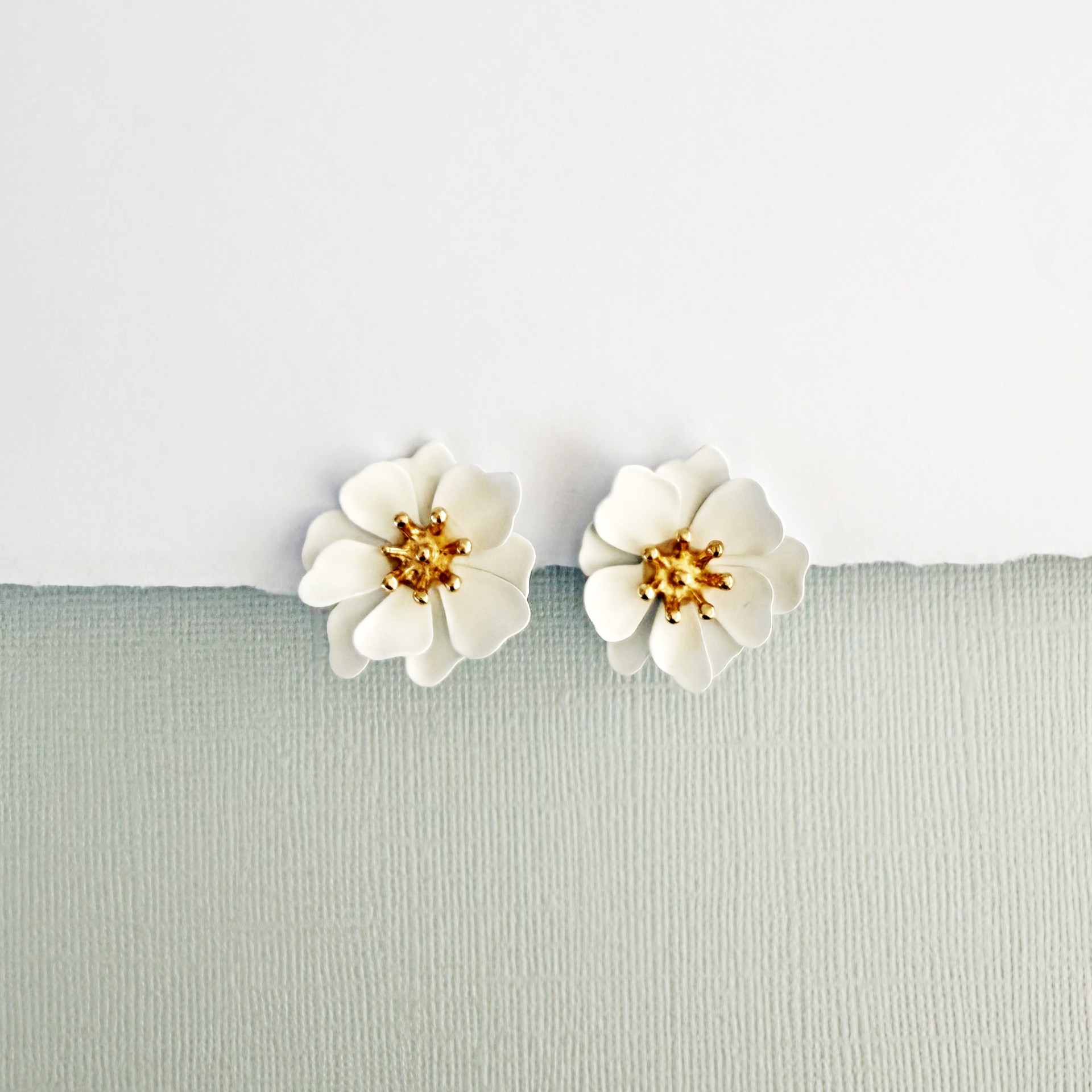 Colette Earrings | White