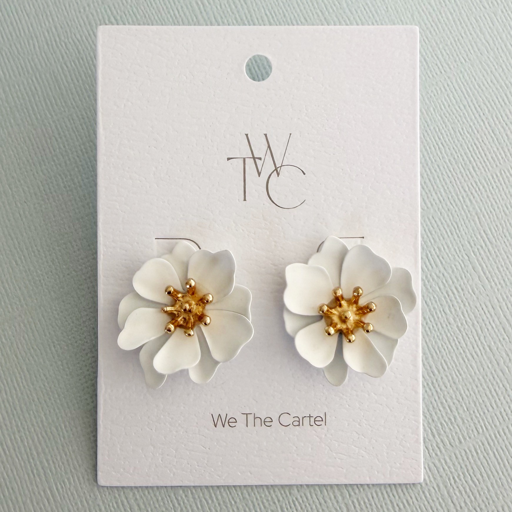 Colette Earrings | White