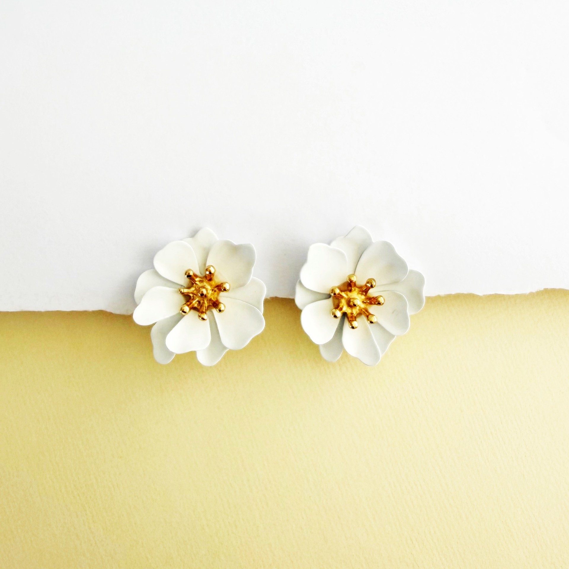 Colette Earrings | White