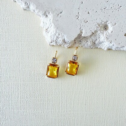 Marcella Earrings | Yellow