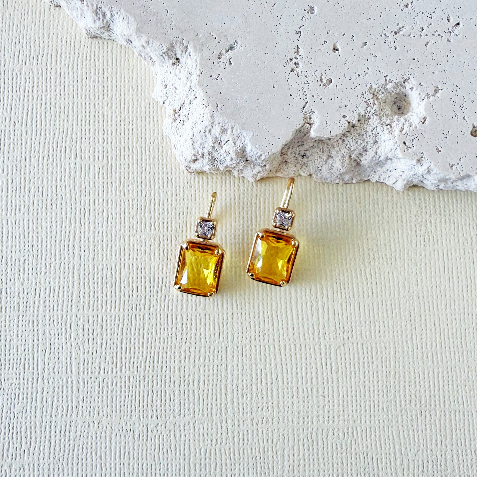 Marcella Earrings | Yellow