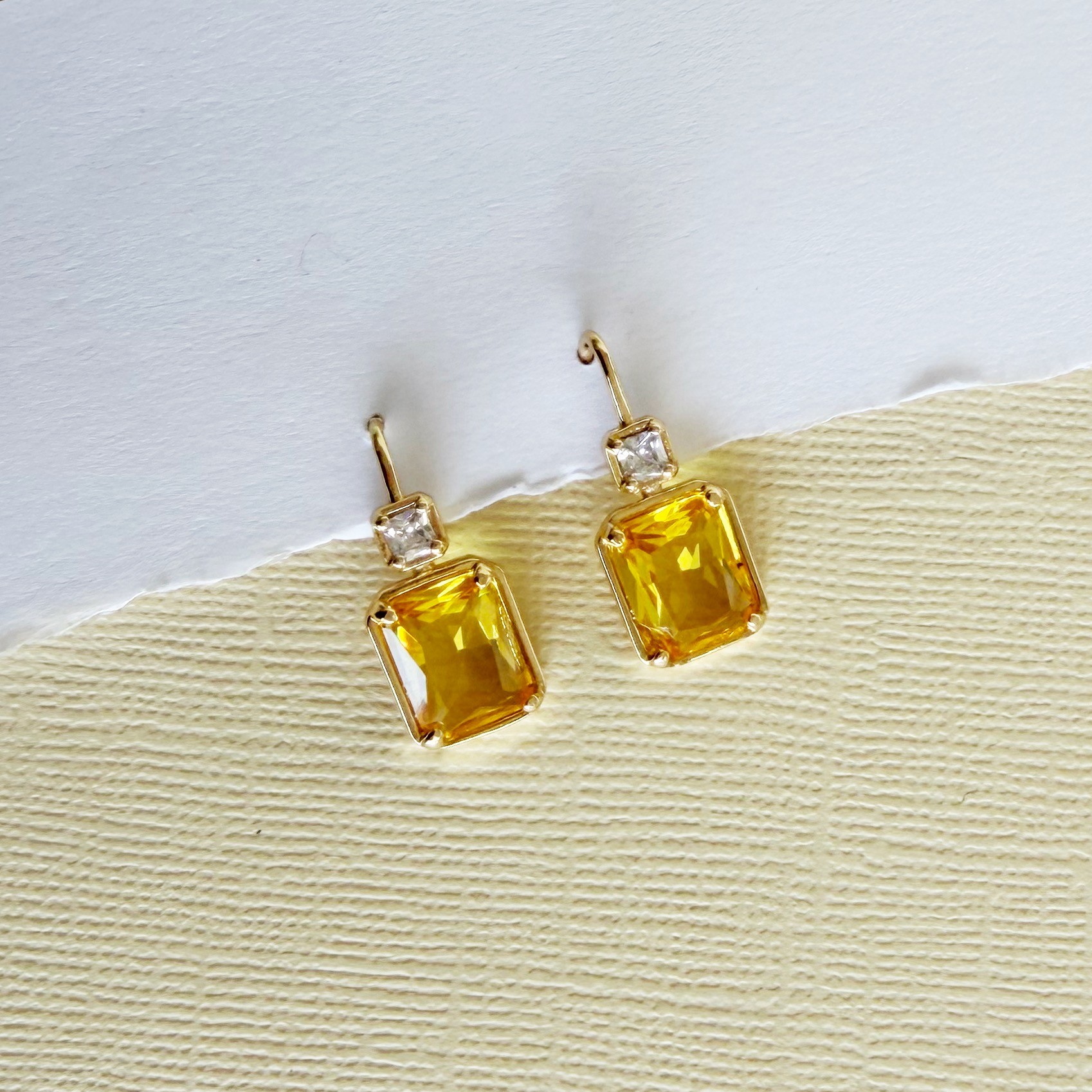 Marcella Earrings | Yellow