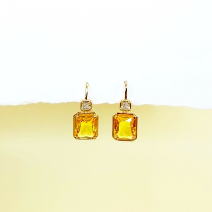 Marcella Earrings | Yellow