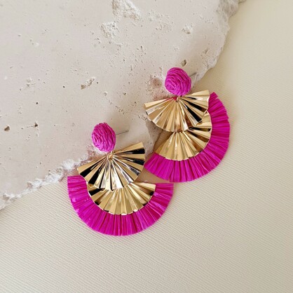 Jojo Earrings | Hot Pink