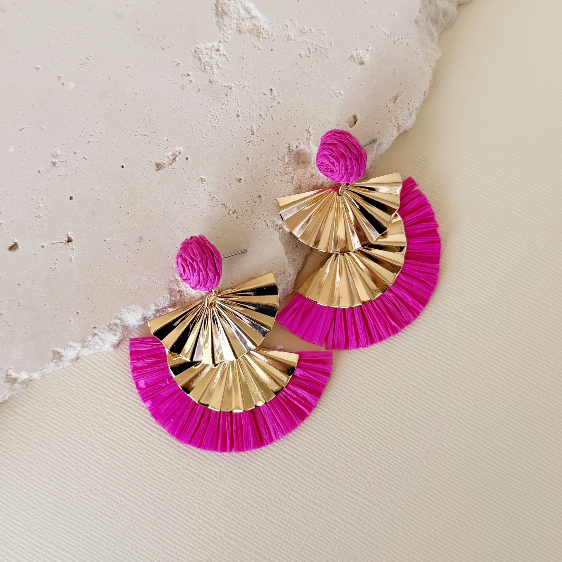 Jojo Earrings | Hot Pink