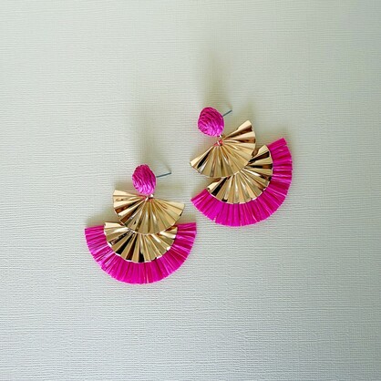 Jojo Earrings | Hot Pink