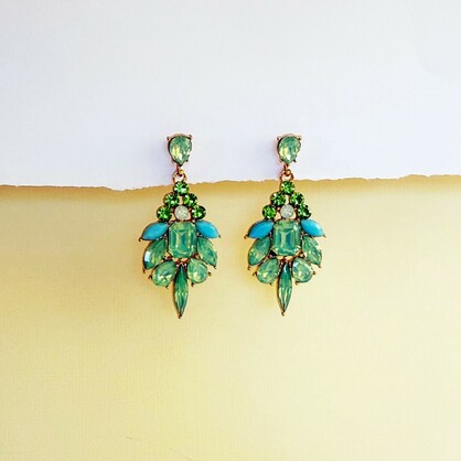 Elodie Earrings | Peridot Green