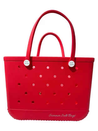 Summer Salt Bag in Red - 3 sizes