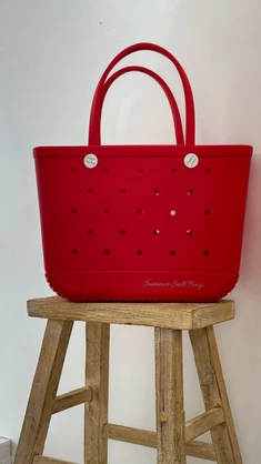 Summer Salt Bag in Red - 3 sizes