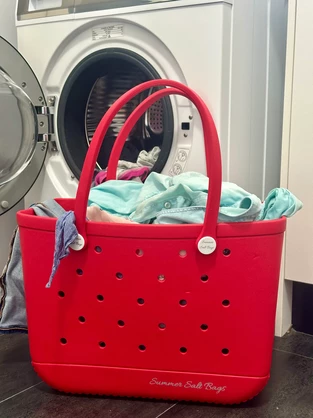 Summer Salt Bag in Red - 3 sizes