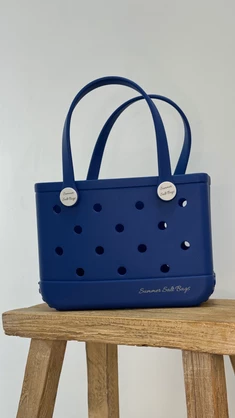 Summer Salt Bag in Cobalt Blue