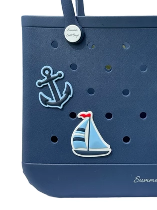 Summer Salt Bag in Navy - 3 sizes