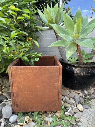 Flat Pack Square Corten Steel Planter