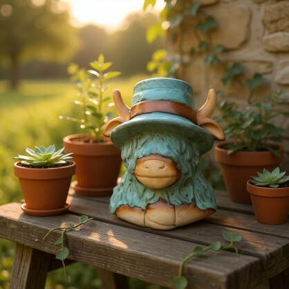 Highland Cow Planter MOQ4/PPU